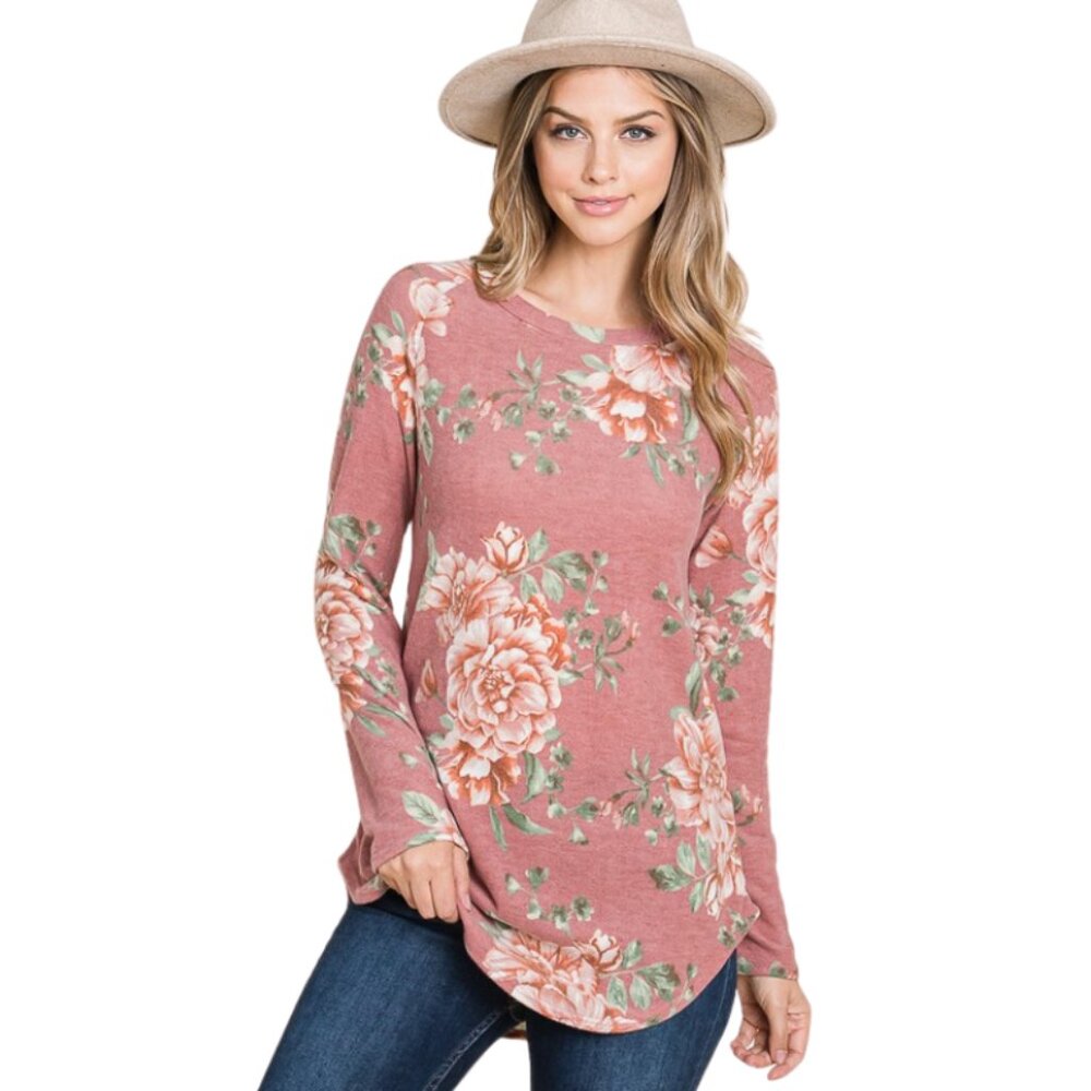 ✨5/$25✨Relaxed Fit Floral Print Top